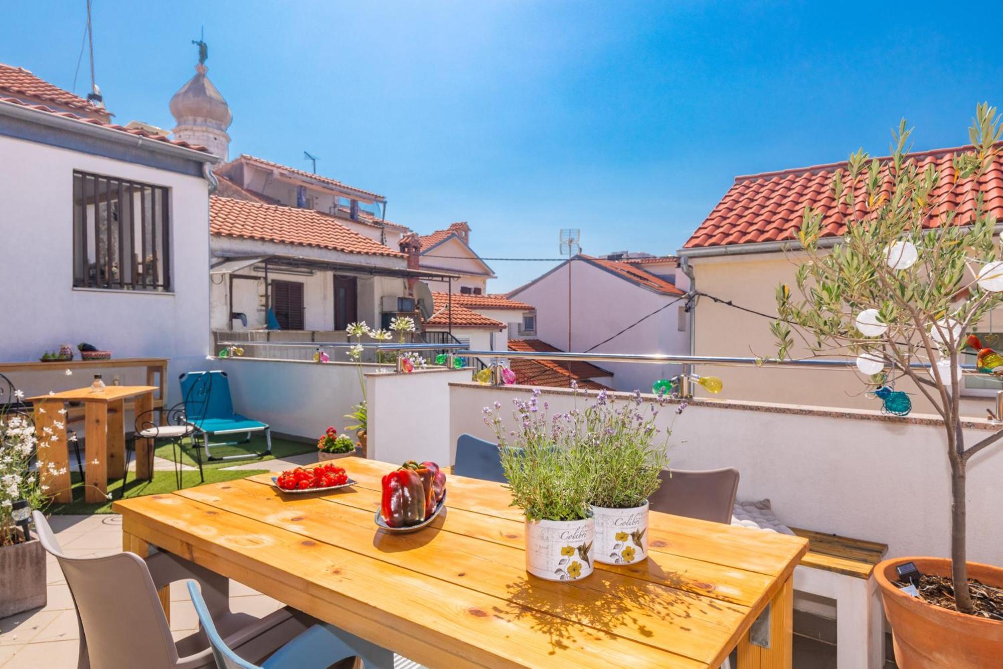 Yvonne Apartment Krk Town Bagian luar foto